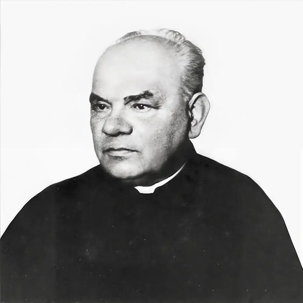 Archiwalna fotografia ks. Władysława Grohsa de Rosenburg, wikarego w Oświęcimiu